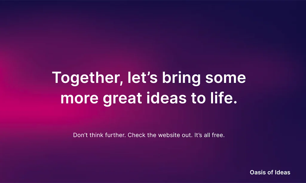 Oasis of Ideas screenshot 5 of 5