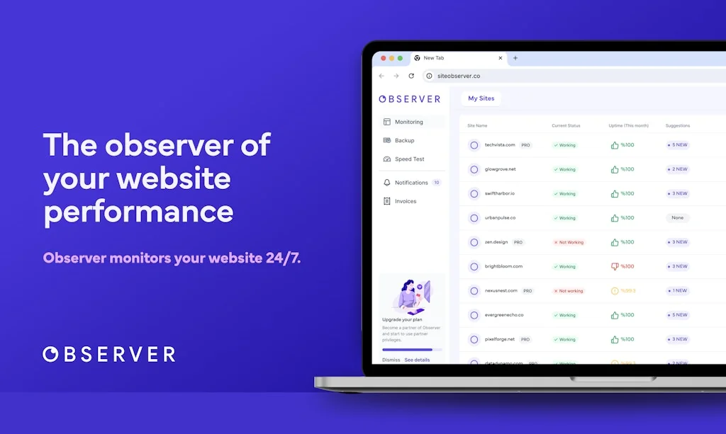 Observer screenshot 1 of 4