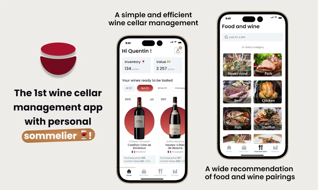 Oeni - Wine Cellar Management App screenshot 1 of 2