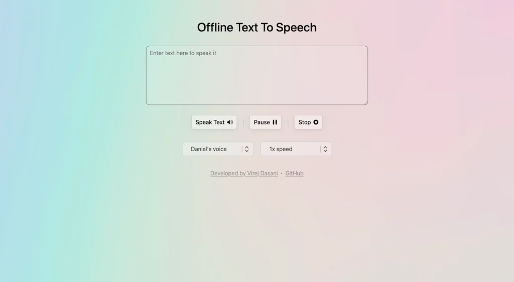 Offline Text To Speech screenshot 1 of 4