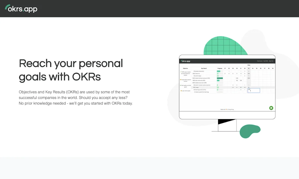OKRs.app screenshot 1 of 3