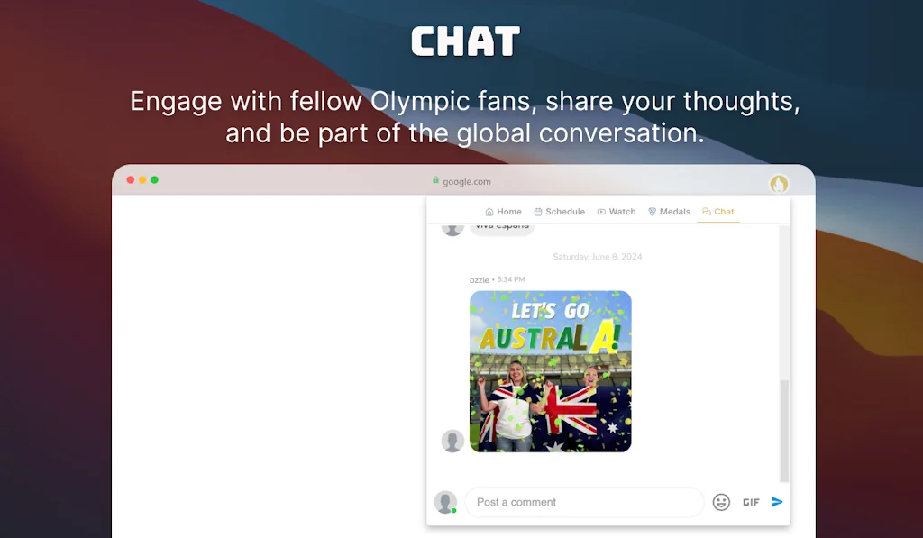 Olympic Games Chrome Extension screenshot 3 of 5