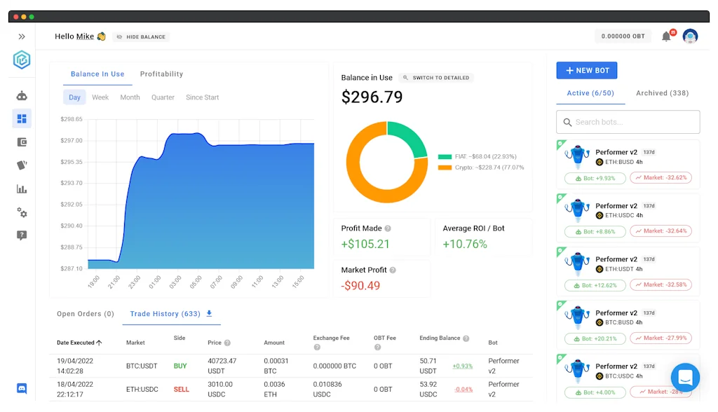 One Button Trader screenshot 5 of 6