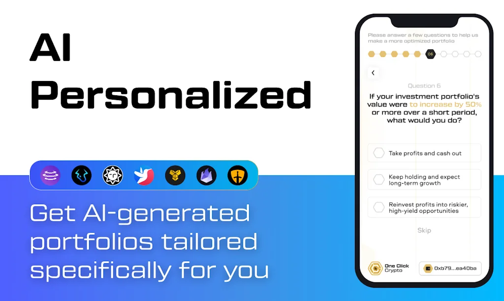 One Click Crypto: AI + DeFi screenshot 4 of 9