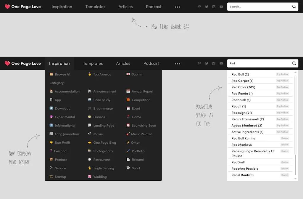 One Page Love screenshot 2 of 4