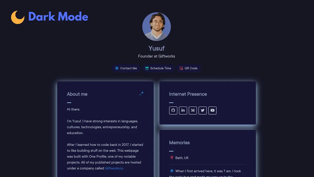 One Profile screenshot 3 of 6