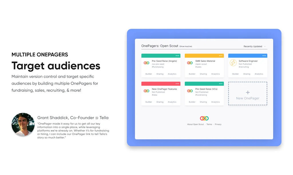 OnePager screenshot 2 of 4
