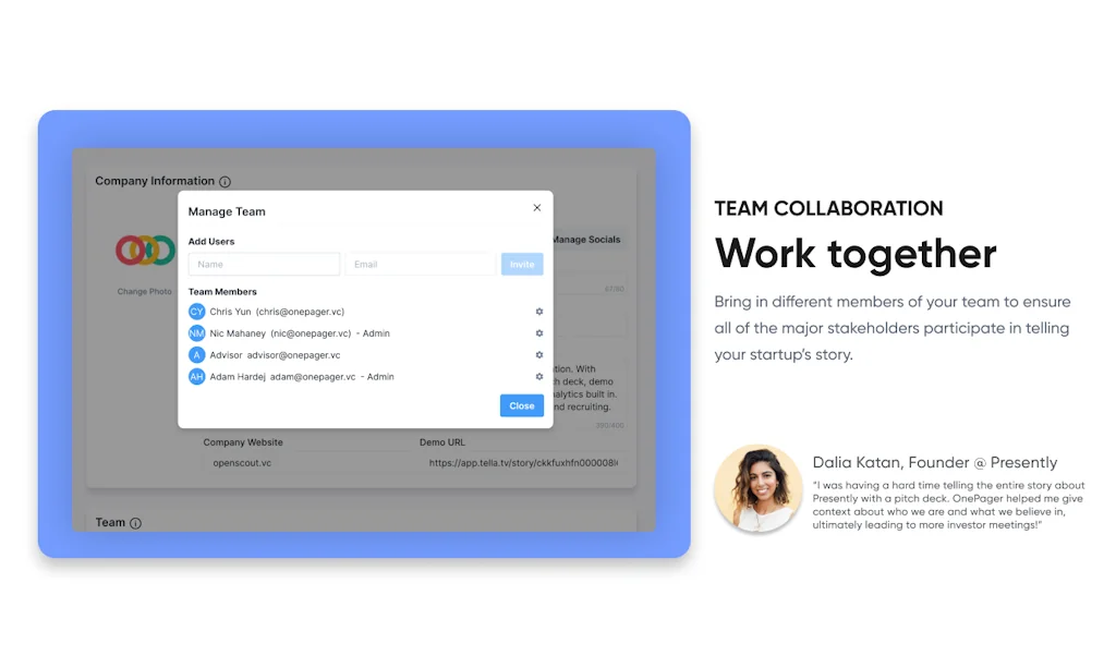 OnePager screenshot 3 of 4