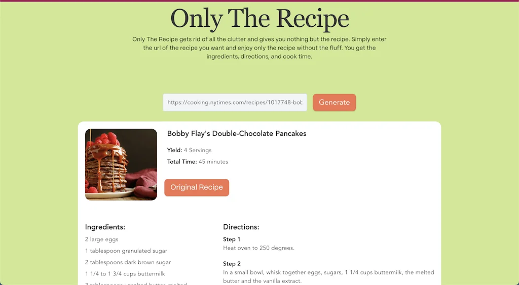 Only The Recipe screenshot 3 of 3