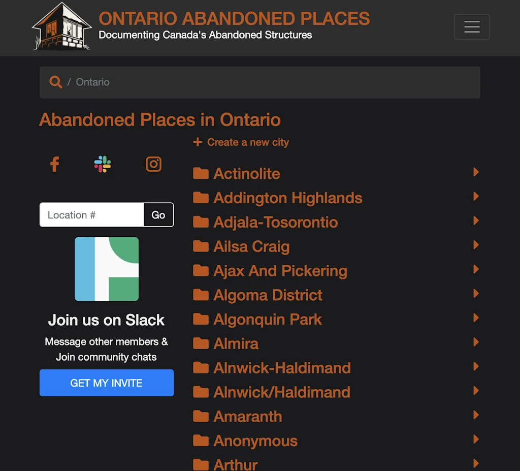 Ontario Abandoned Places screenshot 2 of 3