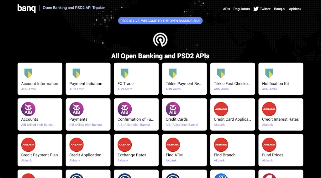 Open Banking API Tracker screenshot 2 of 4