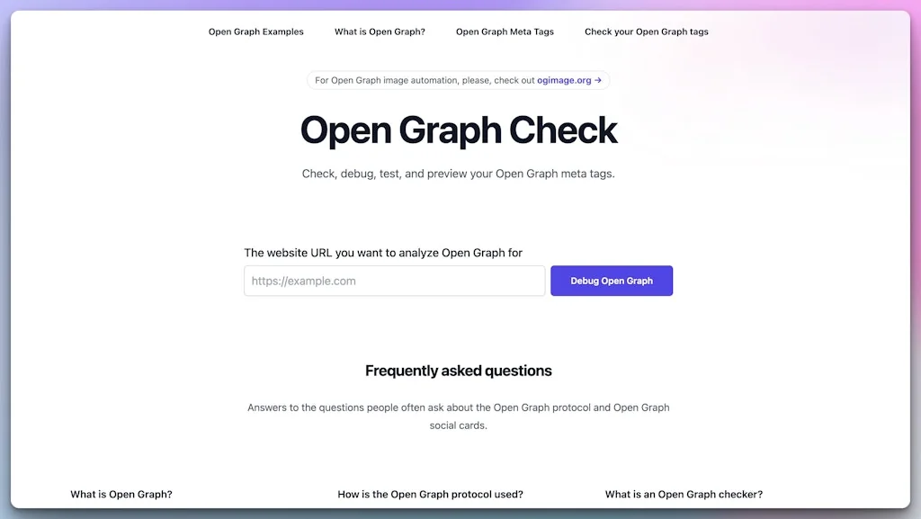 Open Graph Examples screenshot 3 of 3