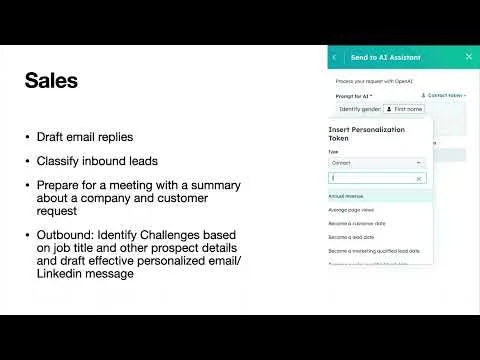OpenAI in HubSpot CRM screenshot 1 of 3