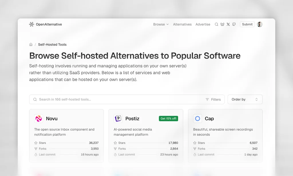 OpenAlternative screenshot 4 of 5