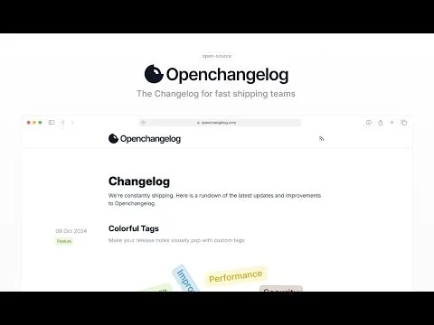 Openchangelog screenshot 5 of 5