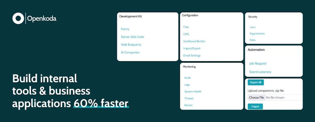 Openkoda screenshot 3 of 12