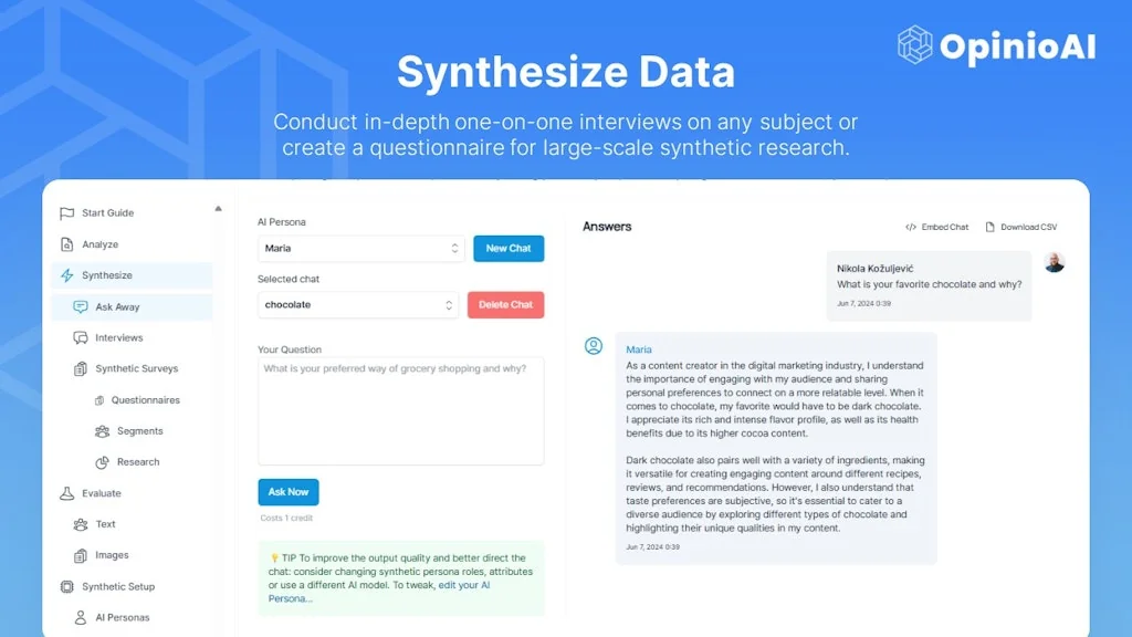 OpinioAI screenshot 3 of 5