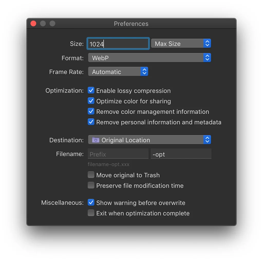 Optimage screenshot 3 of 4