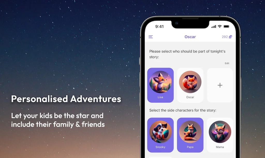 Oscar personal bedtime stories for kids screenshot 2 of 4