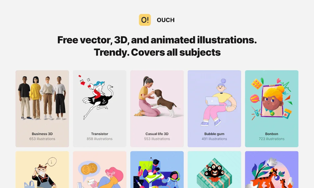 Ouch! Illustrations screenshot 2 of 6