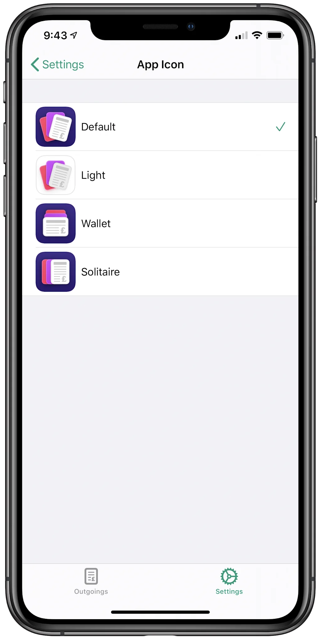 Outgoings screenshot 10 of 10