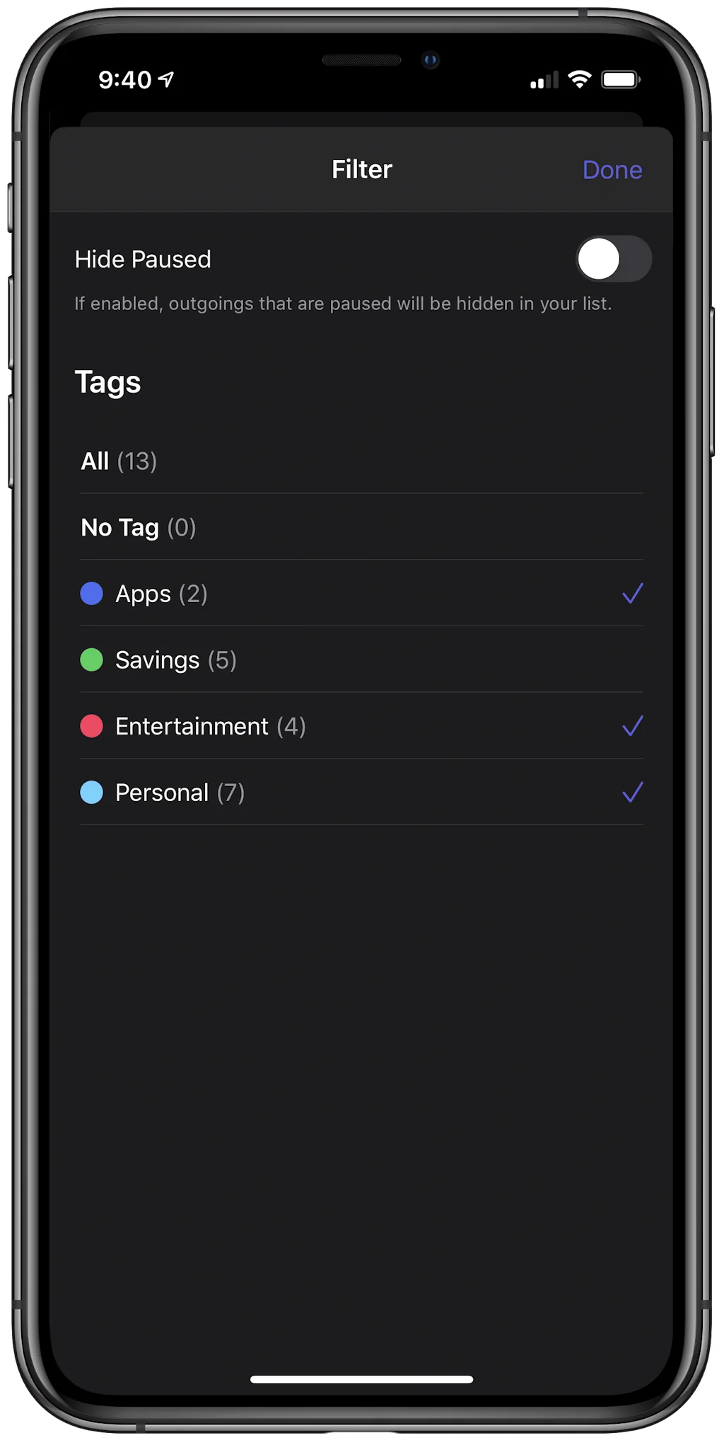 Outgoings screenshot 4 of 10