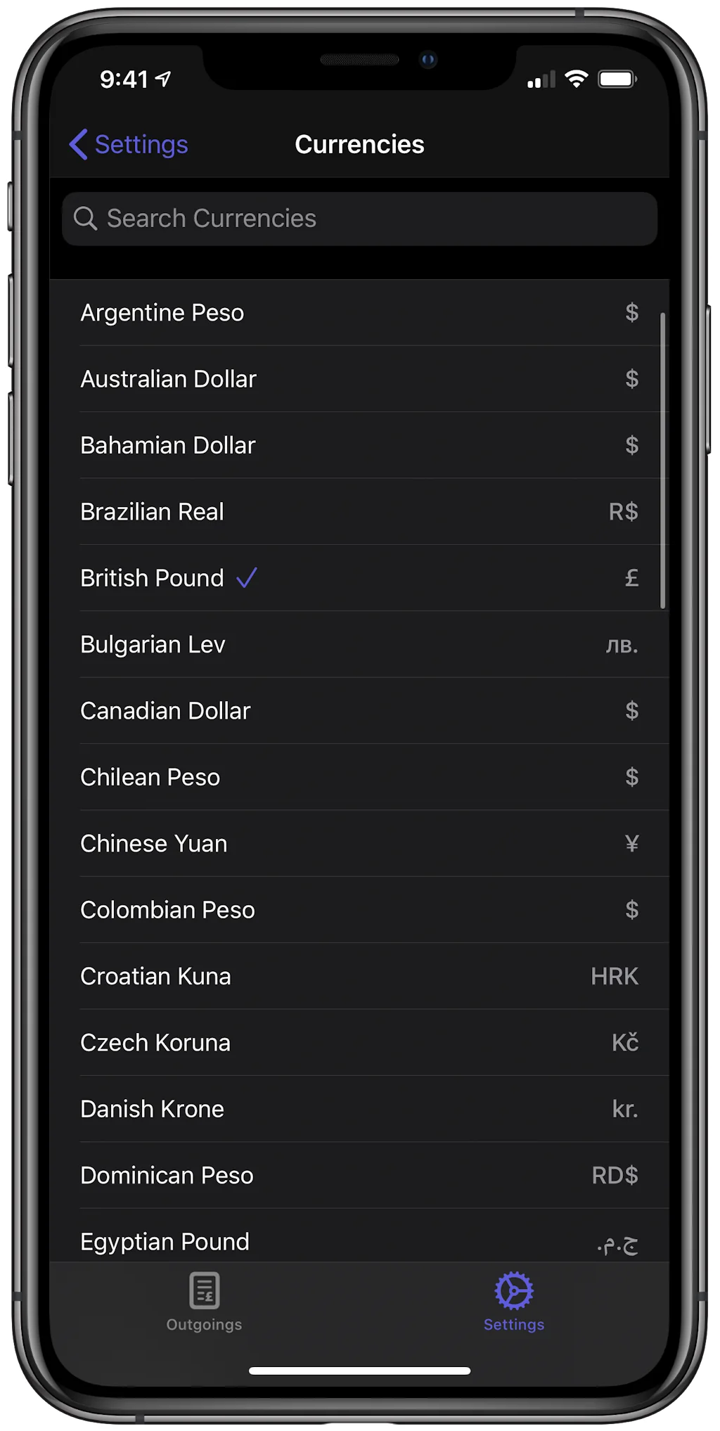 Outgoings screenshot 5 of 10