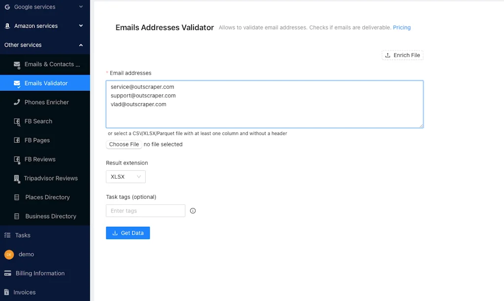 Outscraper screenshot 1 of 3