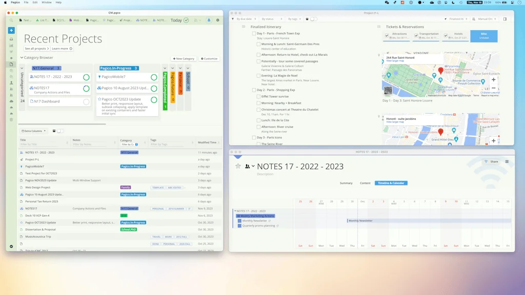 Pagico screenshot 1 of 2