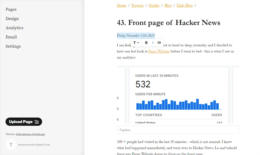 Paper Website screenshot 10 of 11