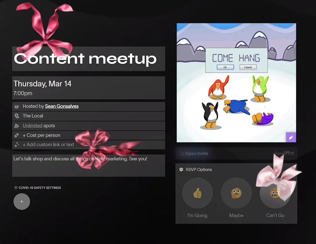 Partiful screenshot 1 of 2