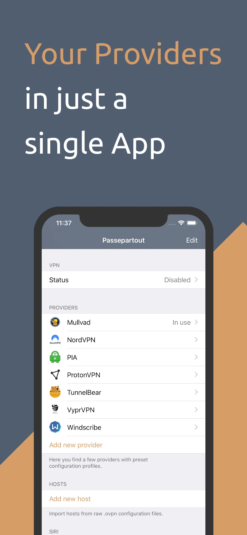 Passepartout VPN screenshot 1 of 5