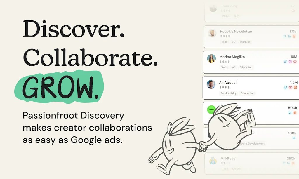 Passionfroot Discovery screenshot 1 of 1