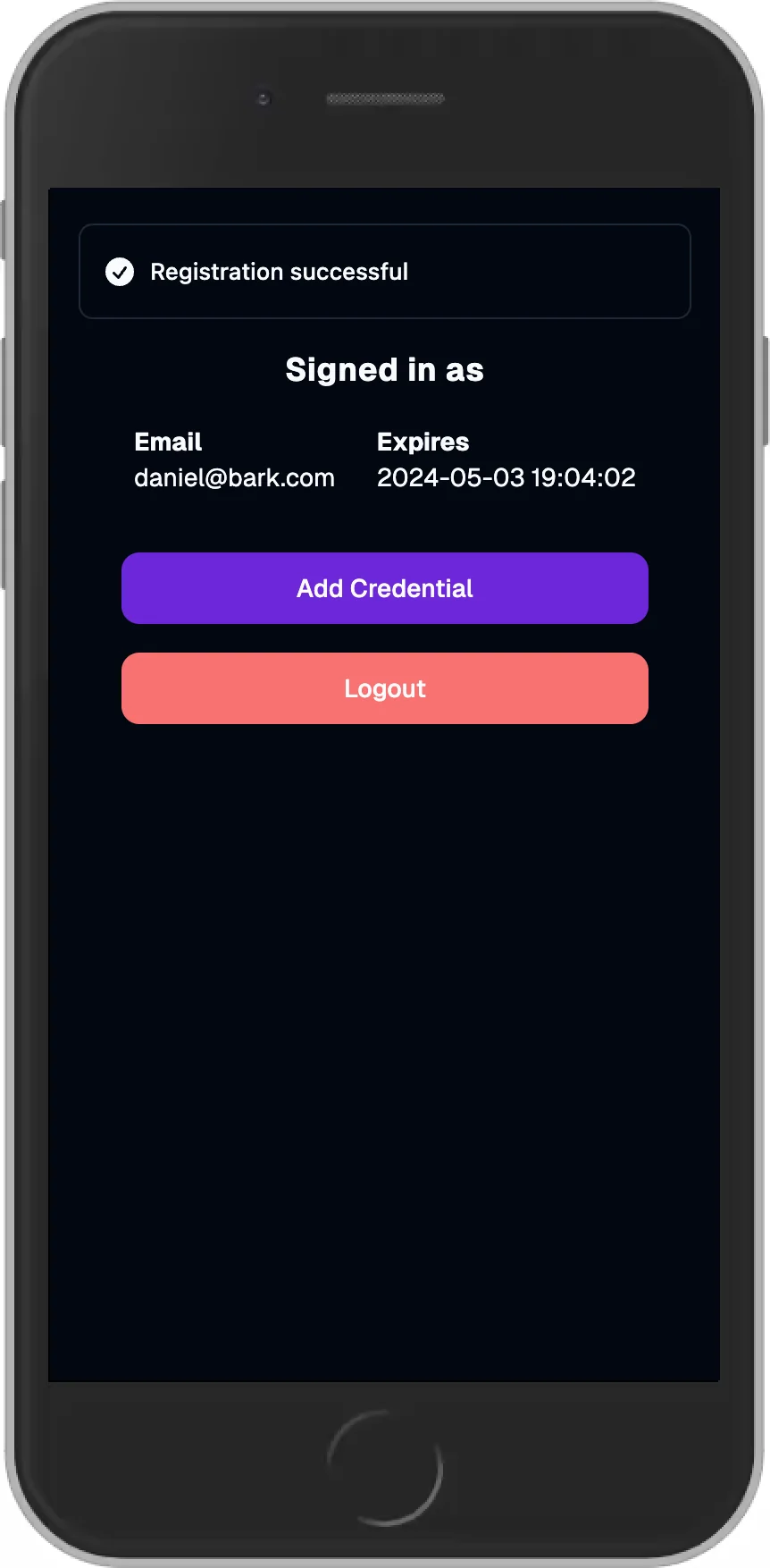 Passkeyd screenshot 2 of 4