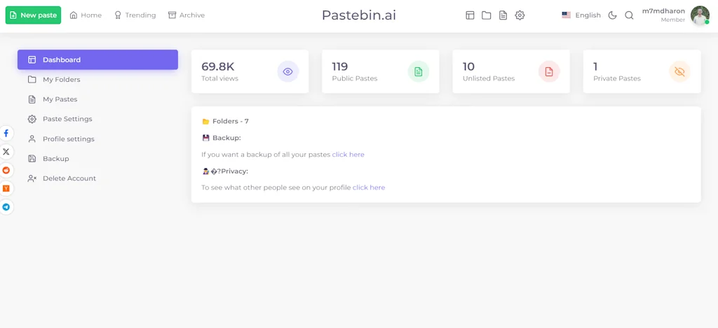 Pastebin.ai screenshot 2 of 4