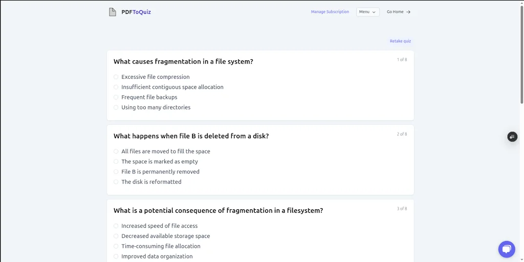 PDFToQuiz screenshot 3 of 5