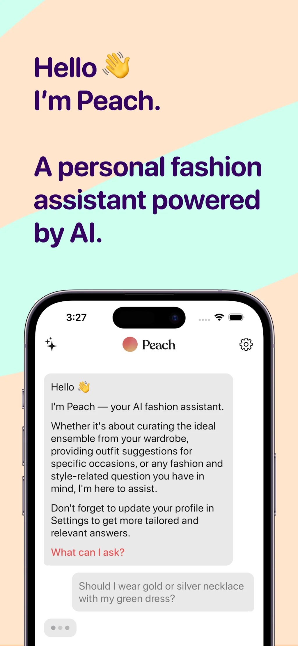 Peach – AI Fashion Assistant screenshot 1 of 5
