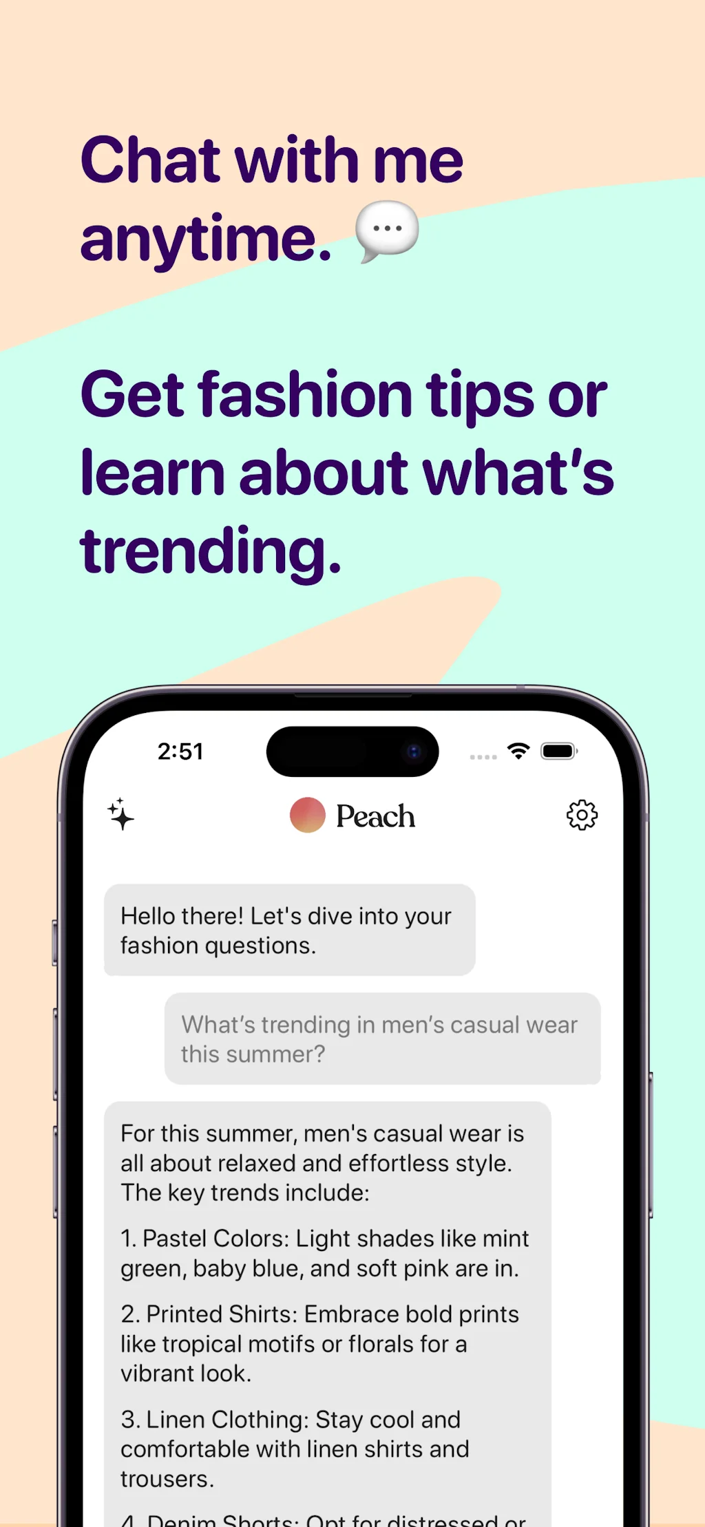 Peach – AI Fashion Assistant screenshot 3 of 5