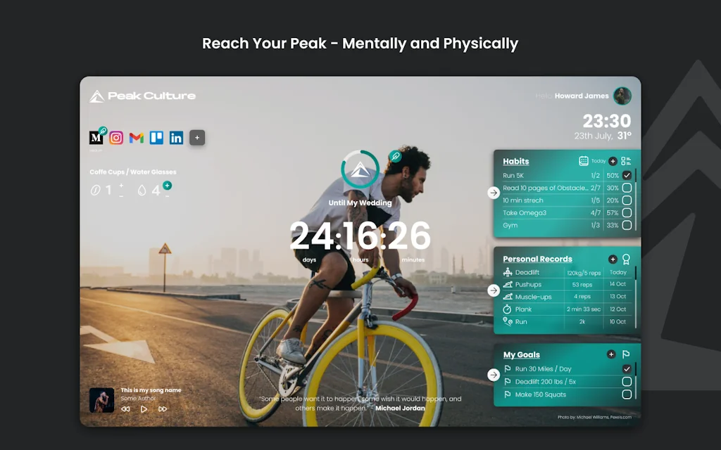 Peak Culture Dashboard screenshot 1 of 5