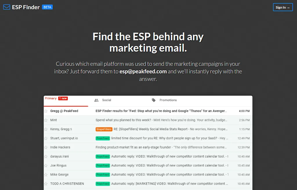 PeakFeed screenshot 1 of 3