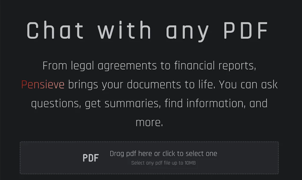 Pensieve AI screenshot 1 of 2