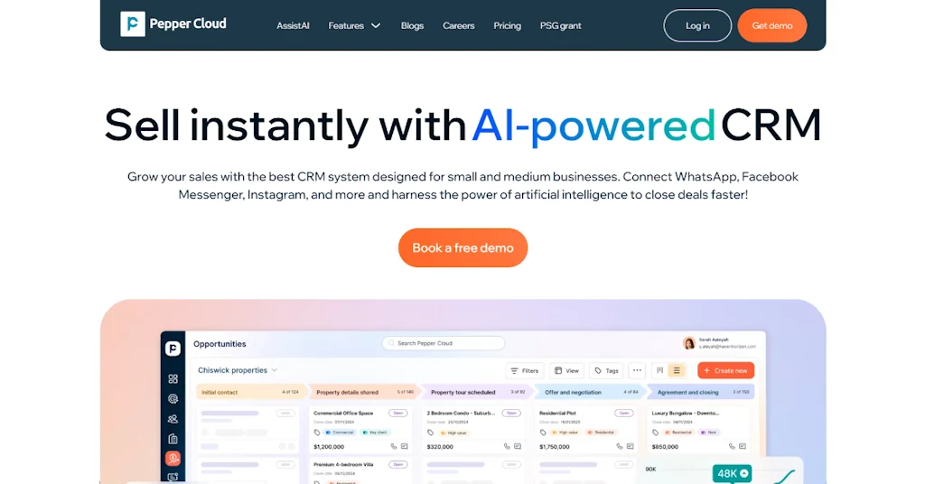 Pepper Cloud CRM screenshot 1 of 3