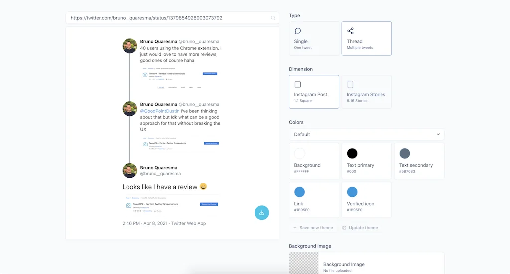 Perfect Twitter Screenshots - TweetPik screenshot 3 of 4
