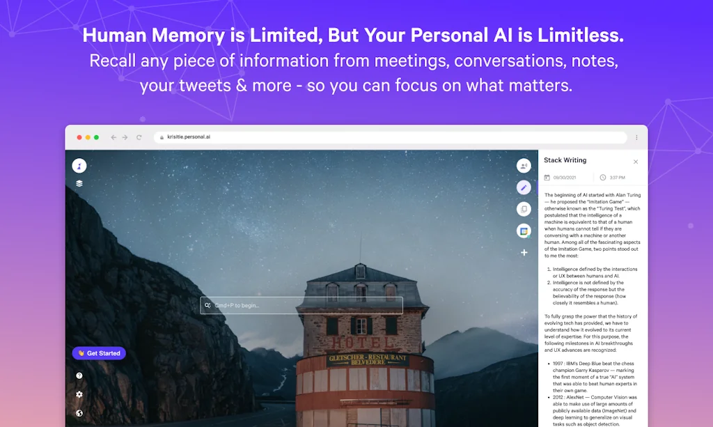 Personal AI screenshot 1 of 3