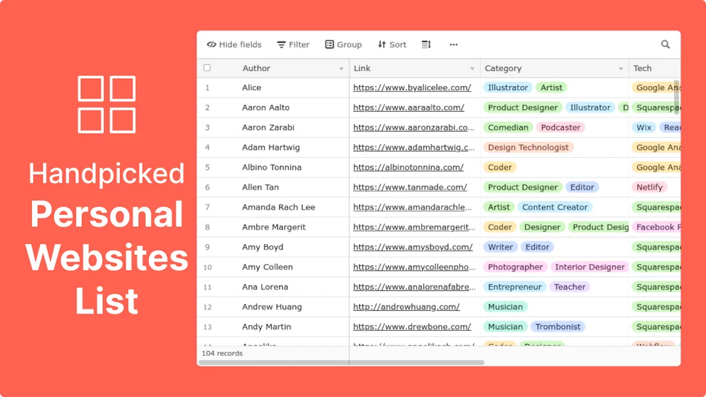 Personal Websites screenshot 3 of 3