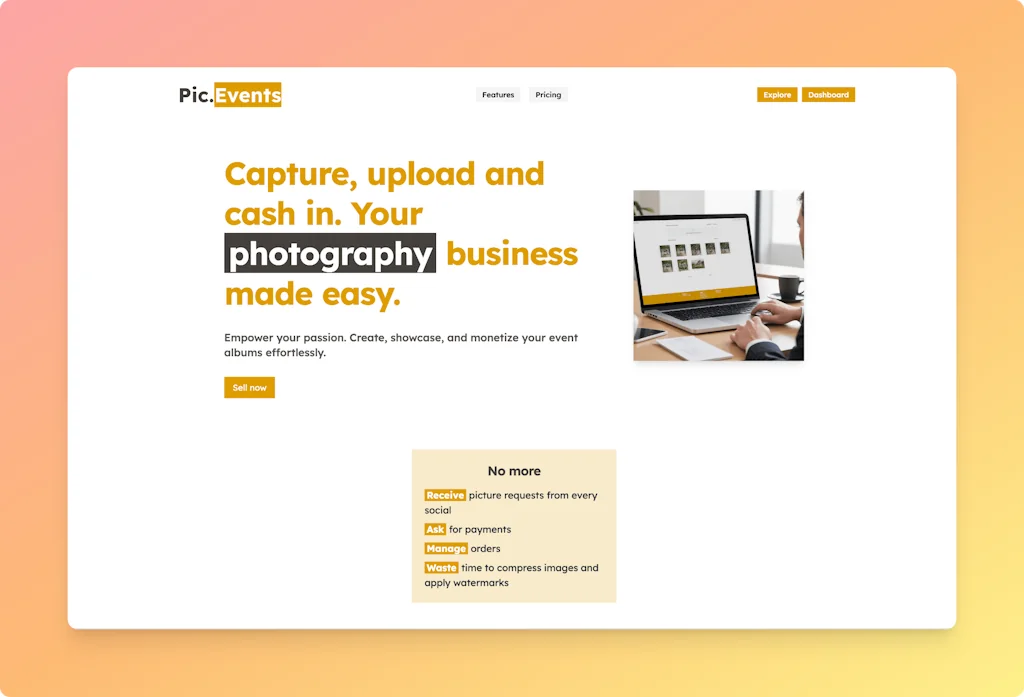 PicEvents screenshot 1 of 3