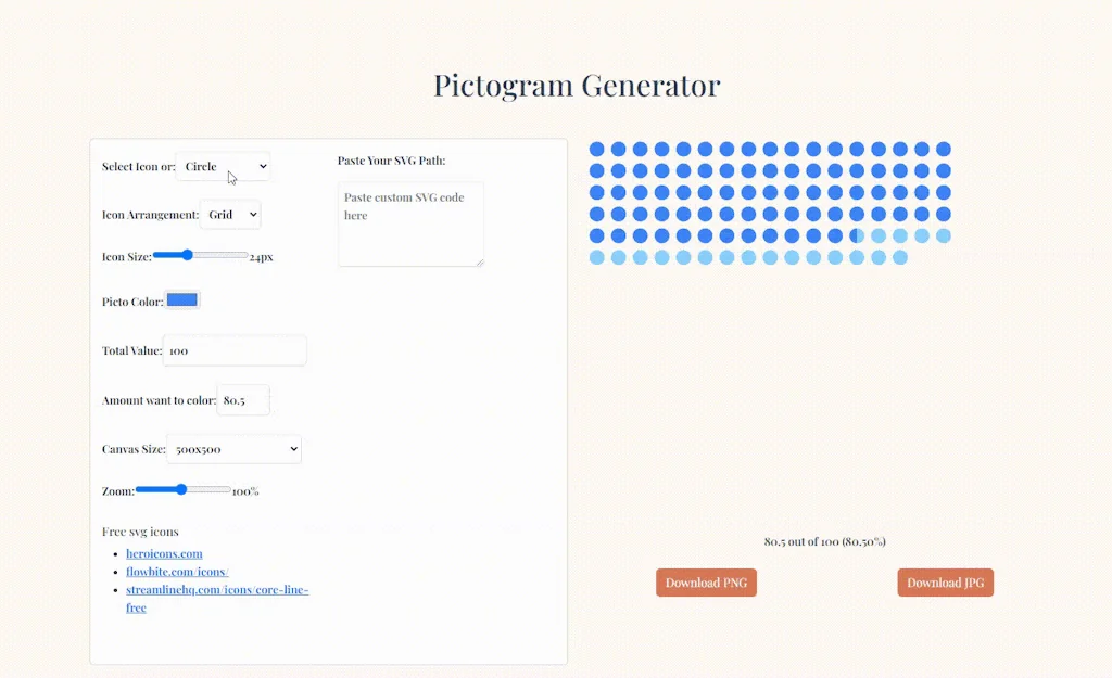 Pictogram Generator  screenshot 2 of 2