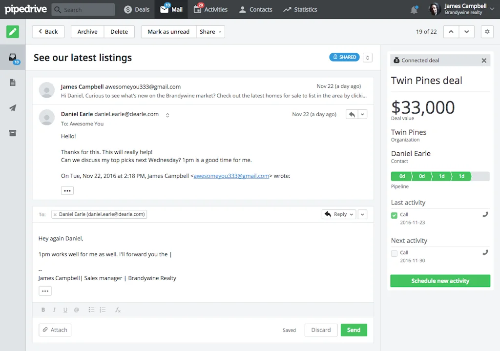 Pipedrive screenshot 1 of 2
