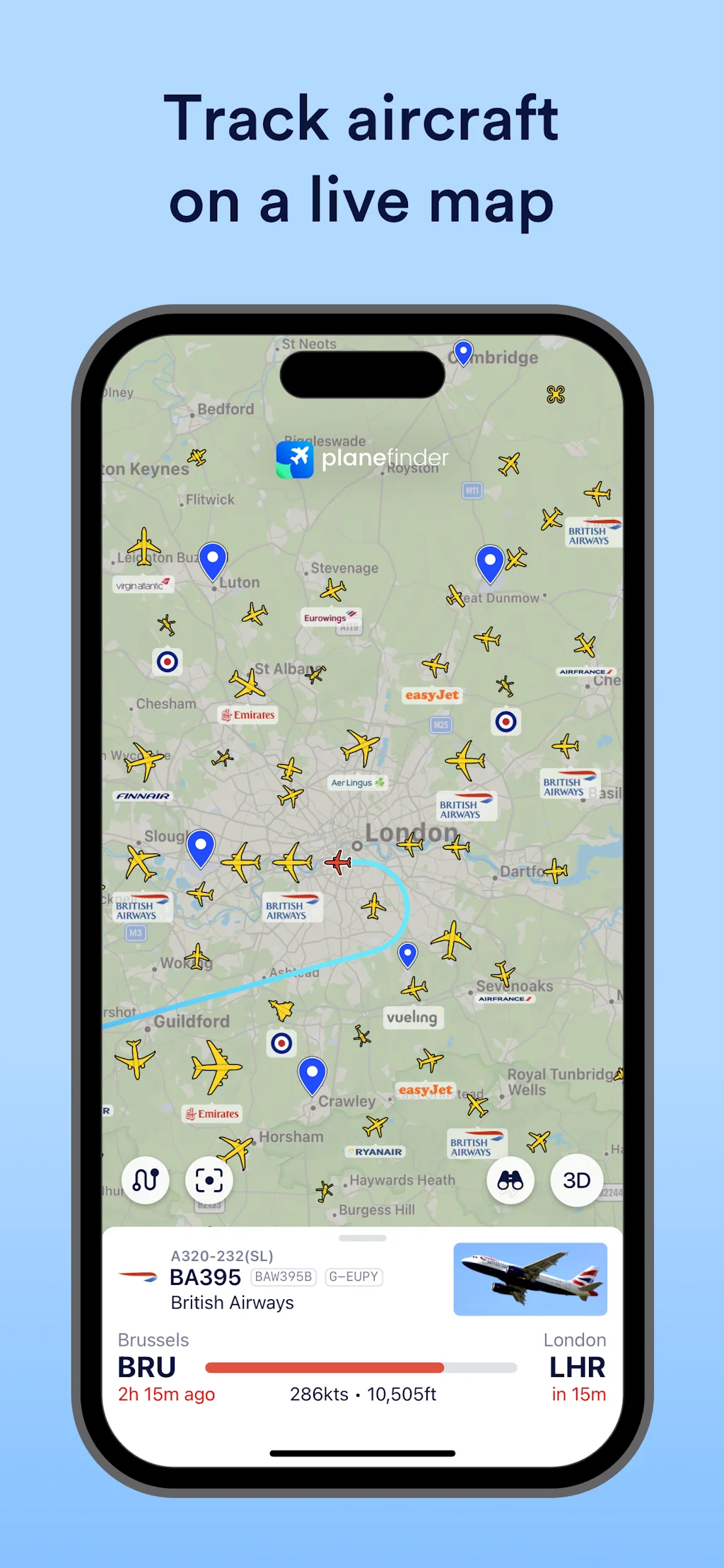 Plane Finder screenshot 1 of 3