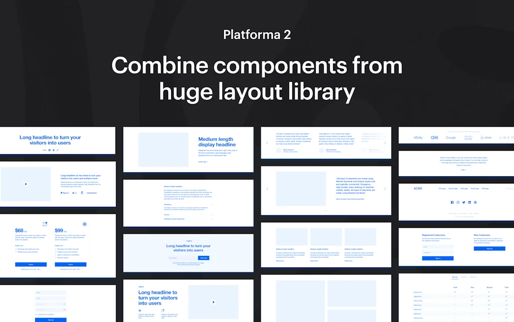 Platforma Wireframe Kit screenshot 5 of 6